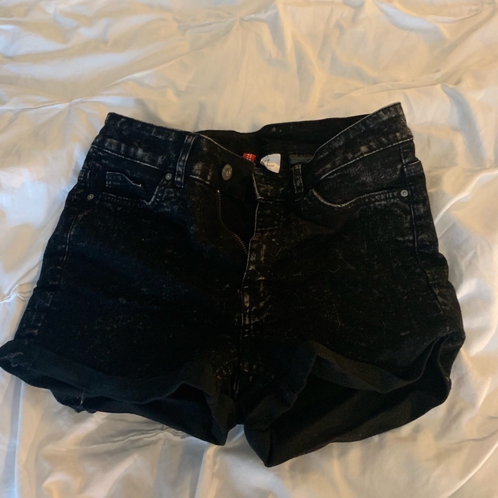 Black high waisted shorts